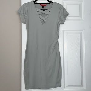 Light Gray Bodycon Dress